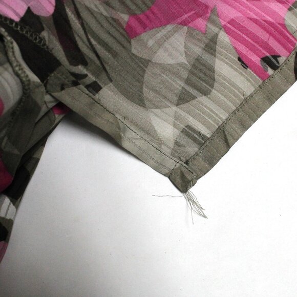 Allison Daley Size 16 Floral 3/4 Sleeve Button Down Shirt Blouse or Top - Picture 5 of 12